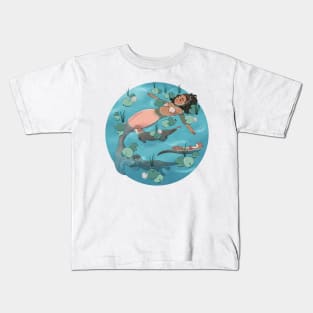 Otter Mermaid Kids T-Shirt